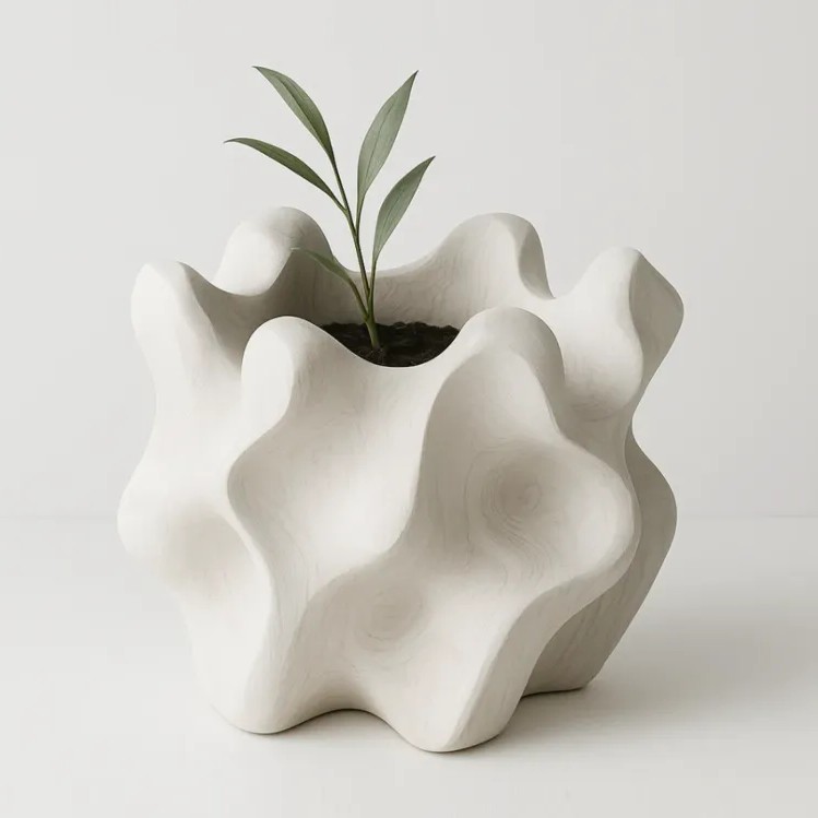 unshed vase
