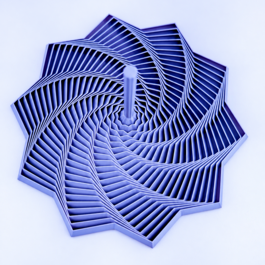 Nested Kinetic Star Pyramid Fidget